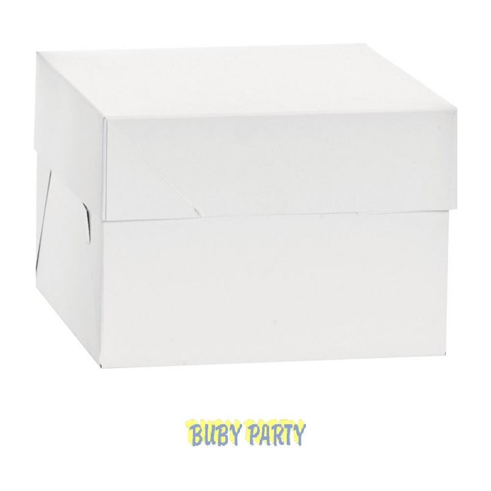 Scatola Porta Torta A Piani Alta 25 Cm - Cm 26,5x26,5x25h - Foto 1