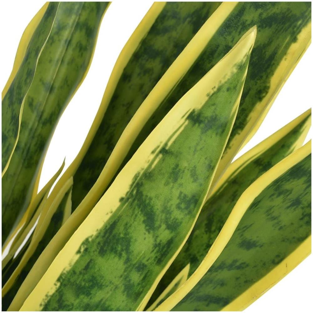 Sansevieria Pianta Artificiale Con Vaso 90 Cm Verde - Foto 2
