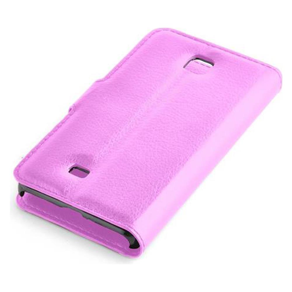 Custodia Compatibile Con Lg F5 / Lucid 2 In Violetta Ametista - Coperchio Protettiva Con Chiusura Magnetica, Funzione Stand E Tasca Per Le Carte - Foto 2