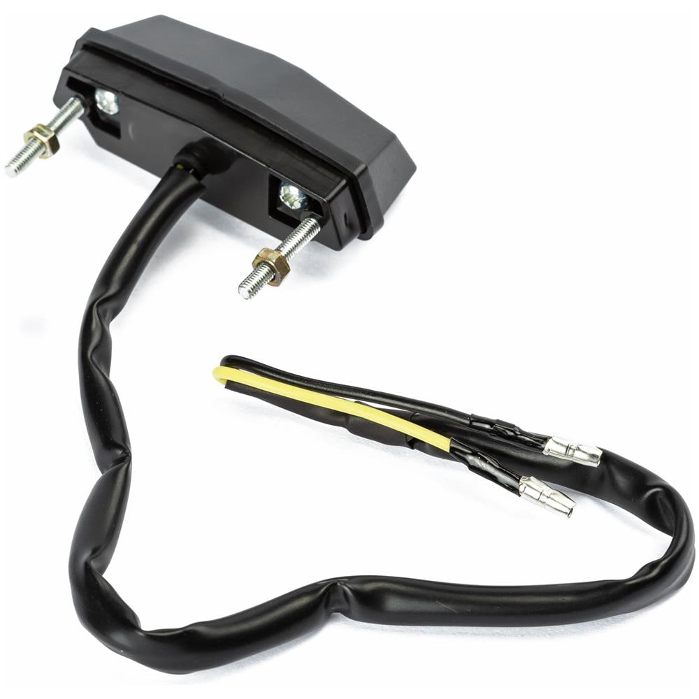 Luce Targa Fanale Illuminazione Lampada Led Universale Moto Nero Omologato - Foto 2