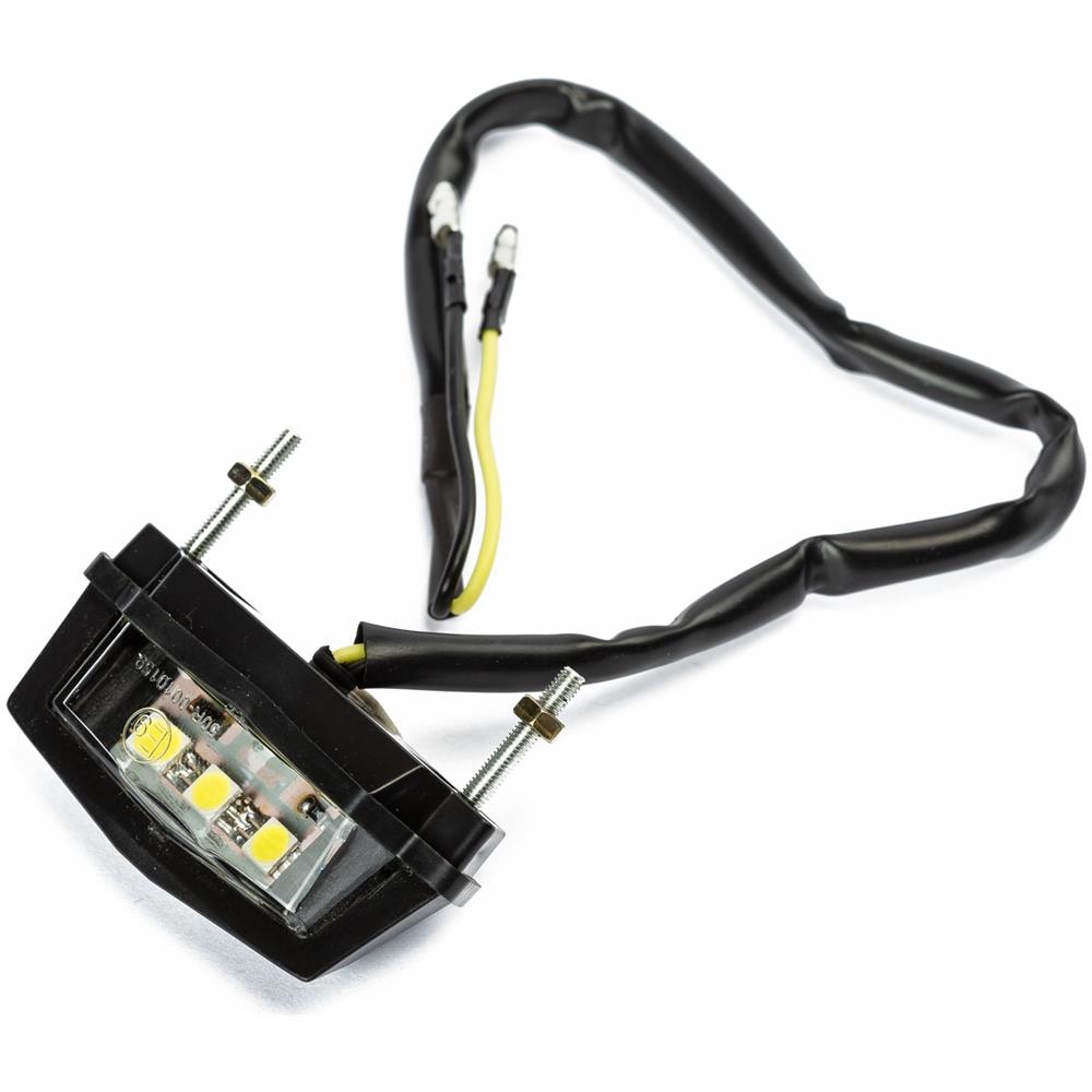 Luce Targa Fanale Illuminazione Lampada Led Universale Moto Nero Omologato - Foto 1