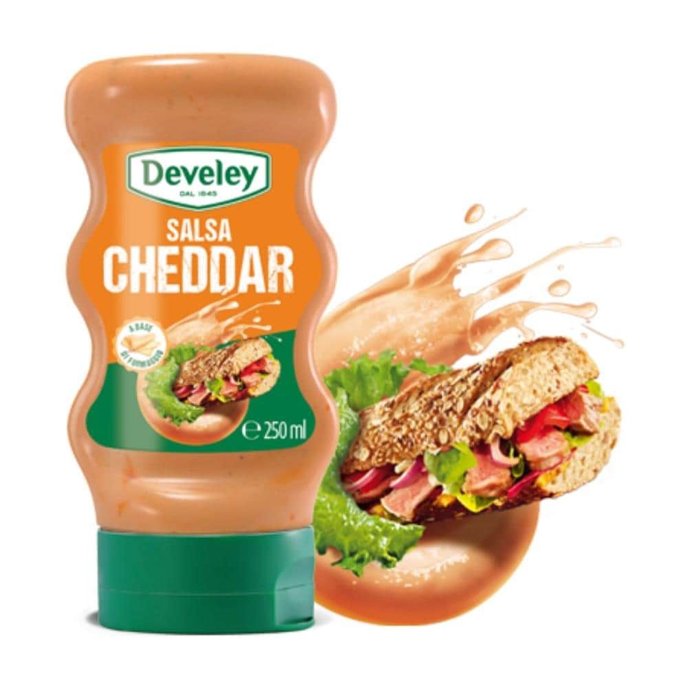 Salsa Cheddar Condimento Confezione Squeeze 250 Ml - Foto 1