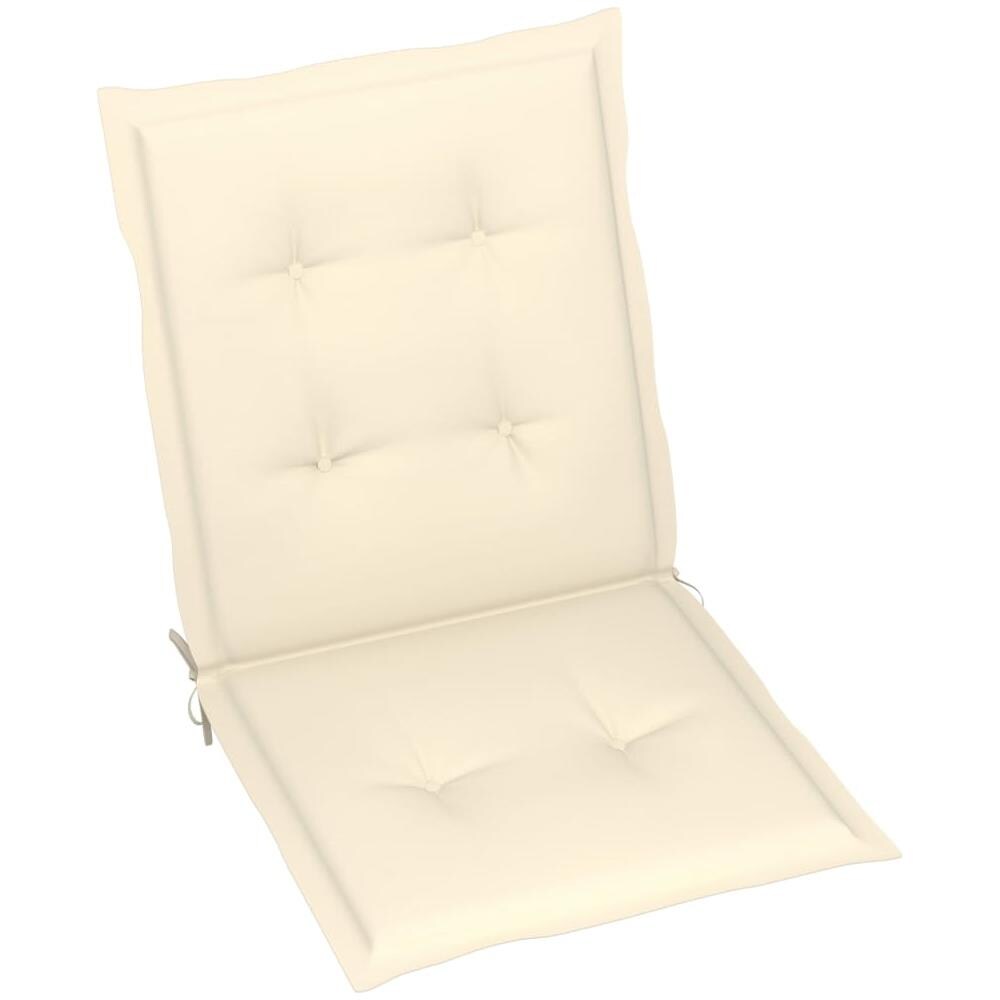 Cuscini Per Sedie Da Giardino 6 Pz Crema 100x50x4 Cm - Foto 2