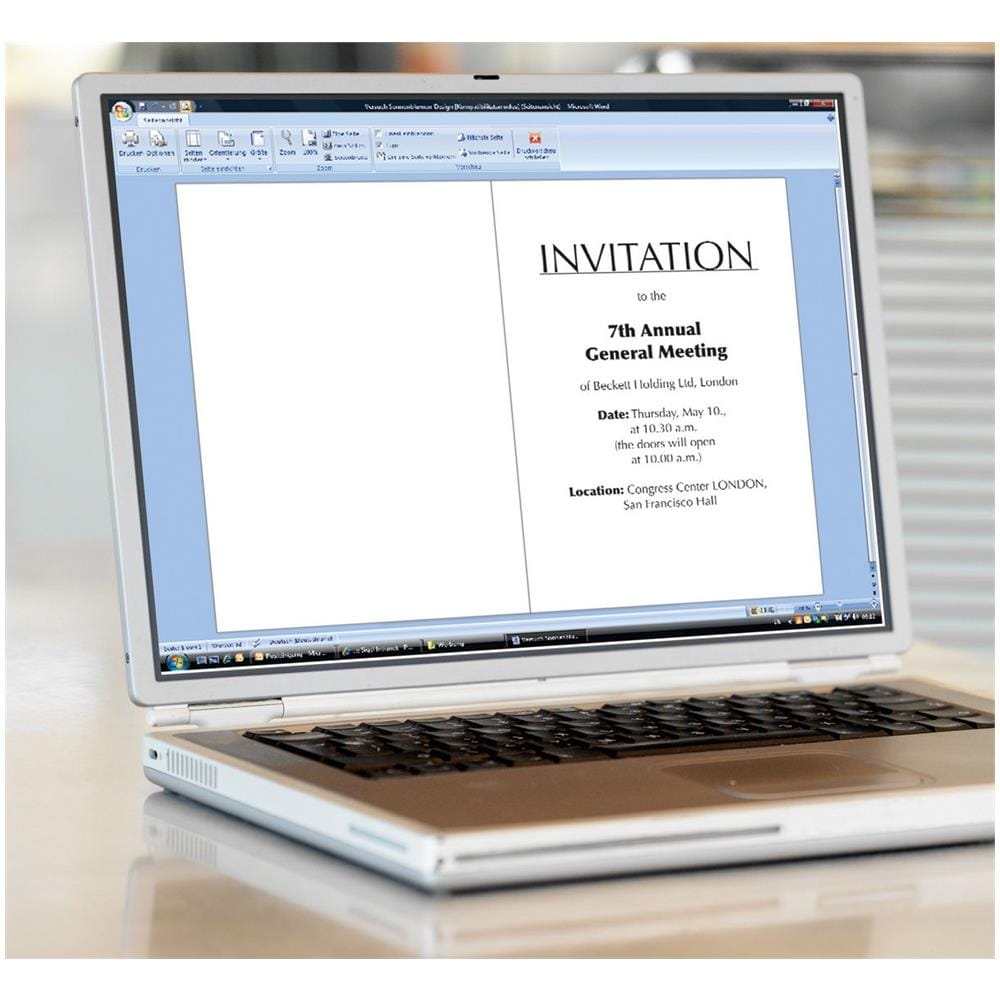 Pc-faltkarten, Din Lang (2-3 A4), Marmor Grau Edelkarton, 185 G-qm, Fr Inkjet-laser-kopierer, Beidseitig (dc114)  - Foto 3