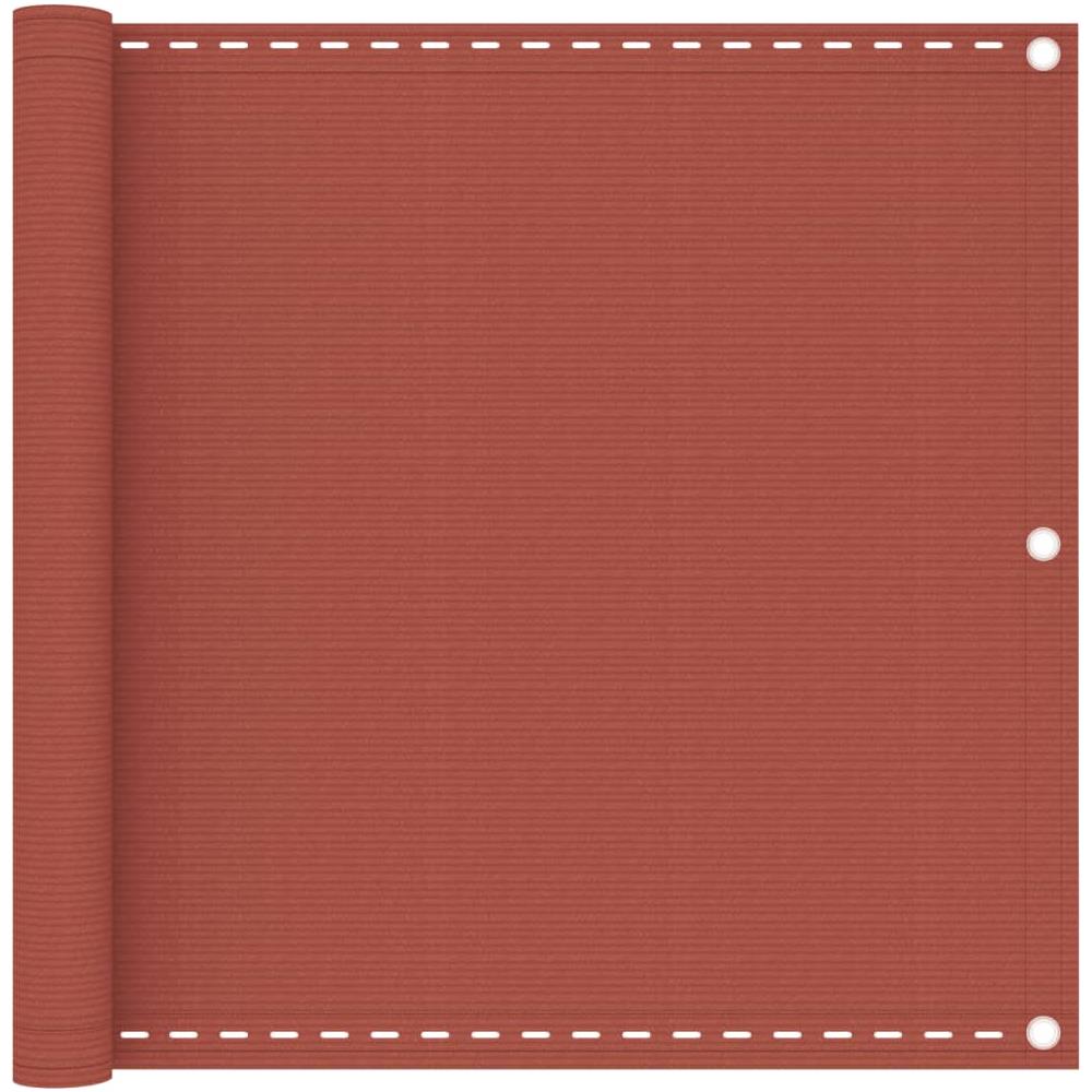 Paravento da Balcone Terracotta 90x400 cm in HDPE - Foto 1