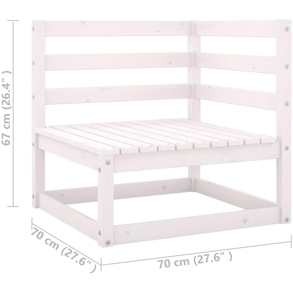 Set Divani Da Giardino 6 Pz Con Cuscini Legno Massello Di Pino - Foto 14