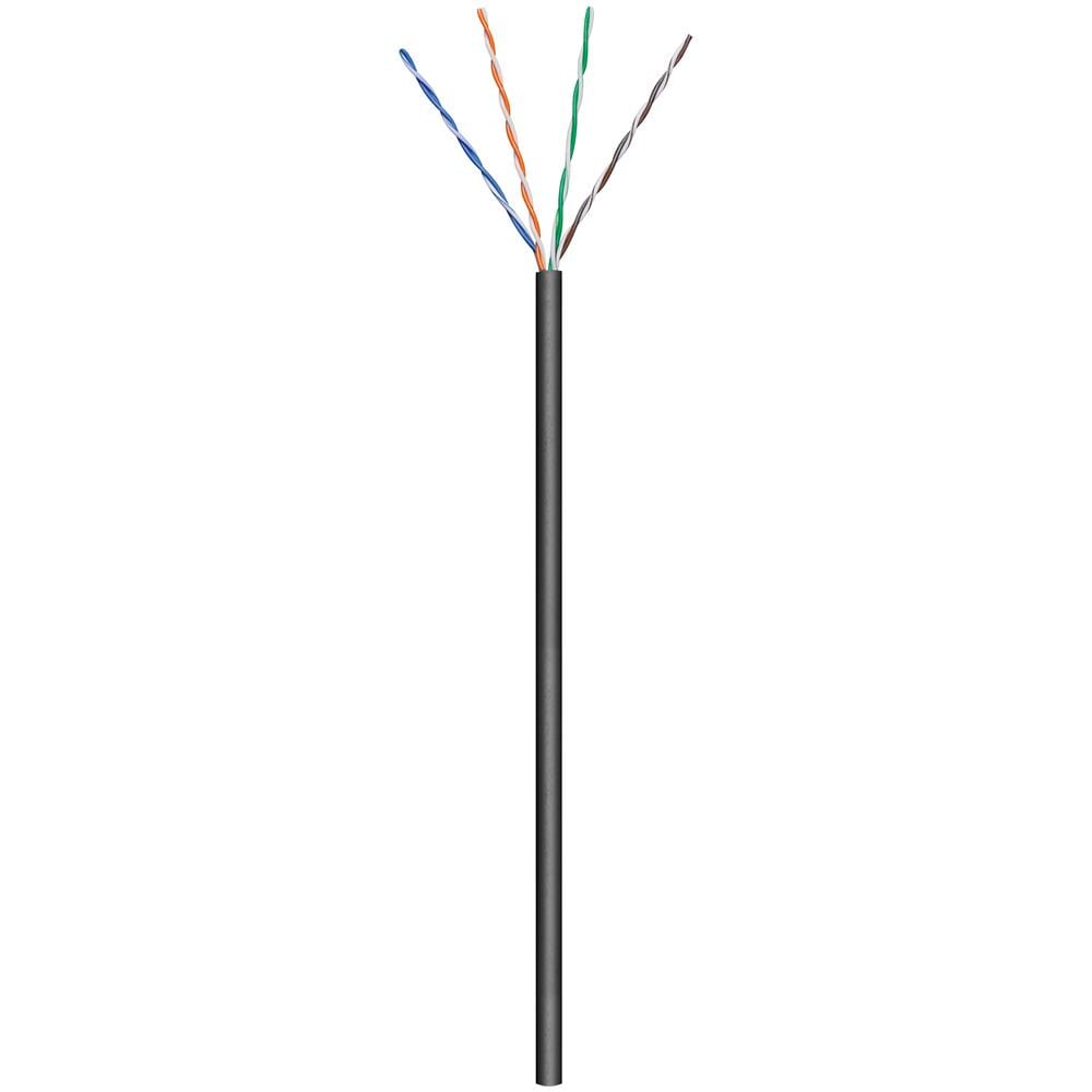 57198, Cat5e, U / UTP (UTP) , Nero, 24/1, Polietilene (PE) , Alluminio - Foto 1