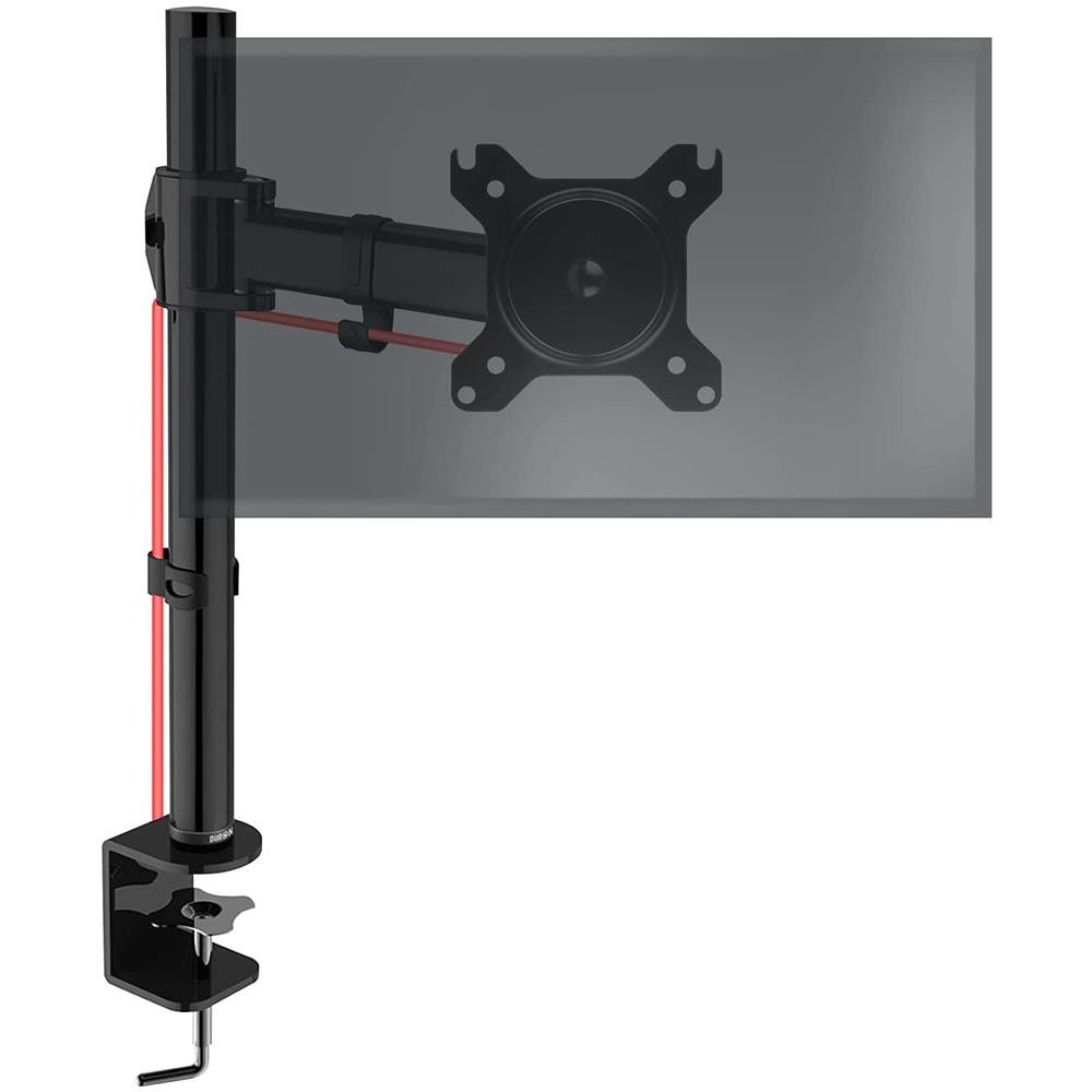 Dm251x2 Supporto Da Scrivania Monitor 13” - 27” Staffa Supporto Monitor / Schermo Con Braccio Estensore E Morsetto Tavolo Vesa Max 100 X 100mm Struttura In Acciaio Portata 8kg - Foto 1