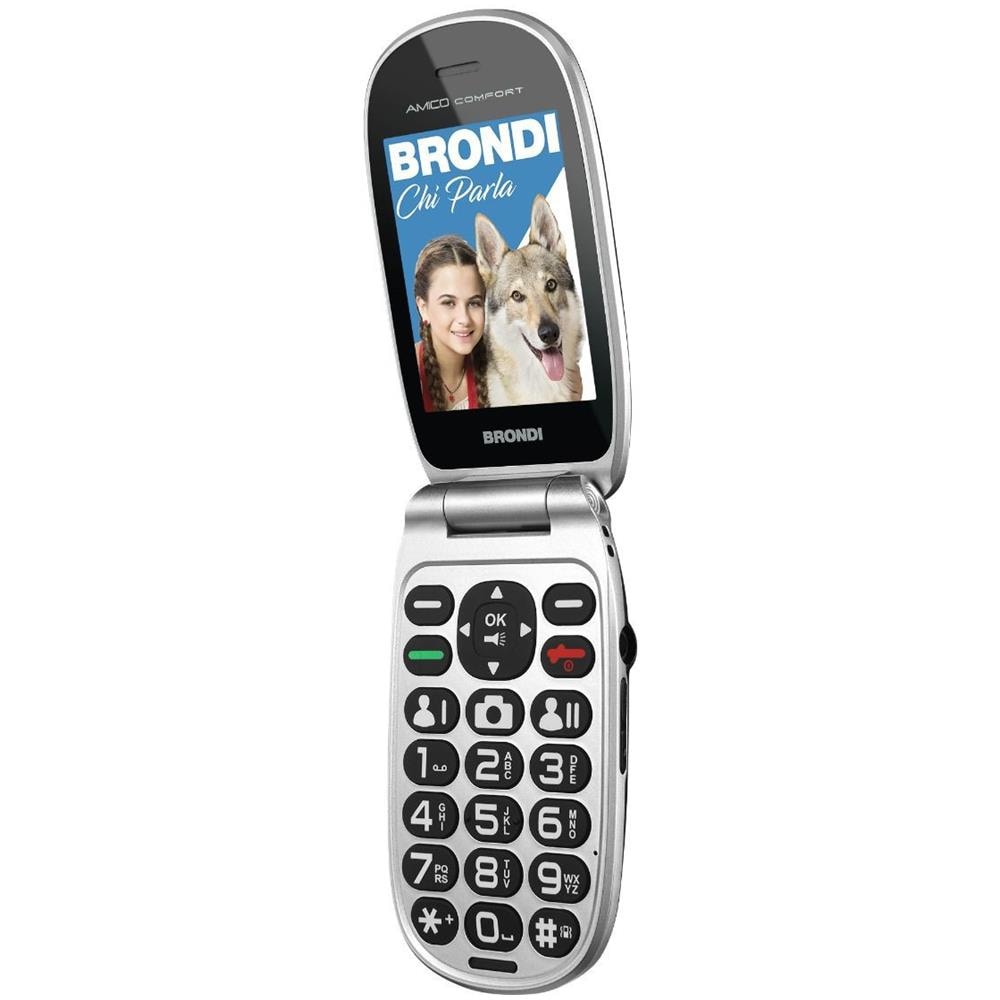 Amico Comfort Senior Phone Display 2.8" con Tasti Grandi + Tasto SOS Bluetooth Colore Nero Metallo - Italia - Foto 2
