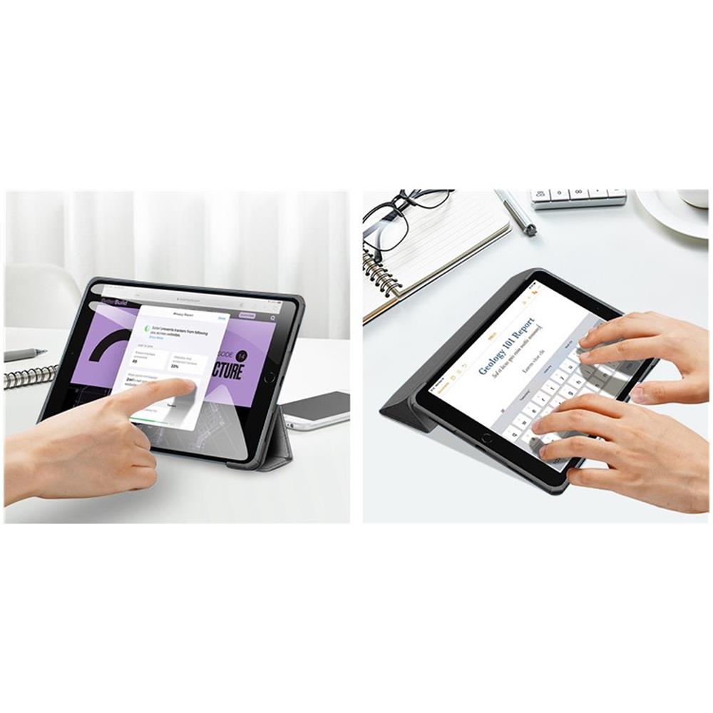 Custodia Ipad 10 2022 Funzione Supporto Dux Ducis Serie Copa Copertina Nera - Foto 6