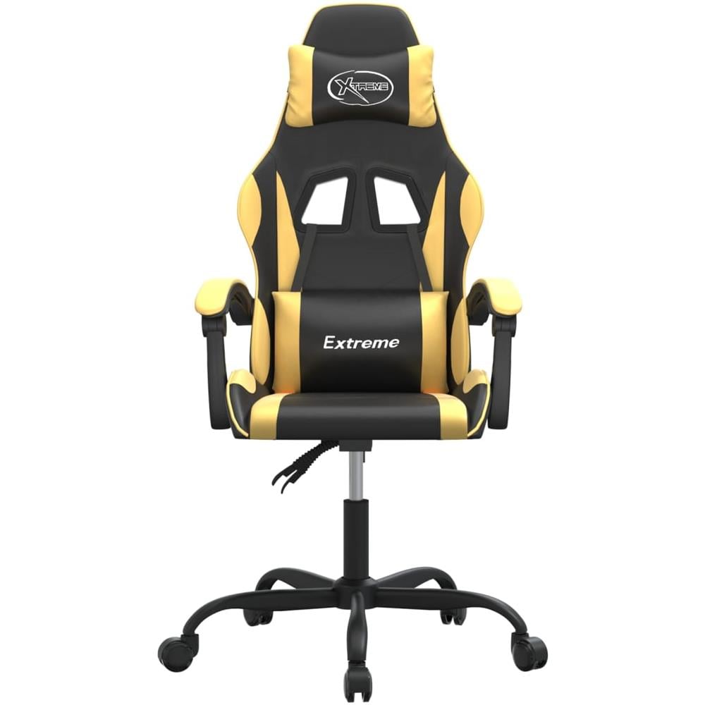 Sedia Da Gaming Nera E Oro In Similpelle - Foto 2