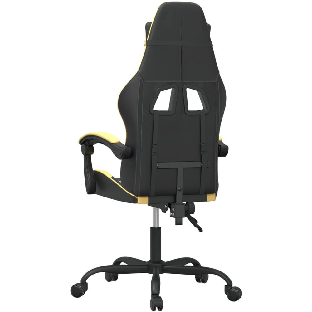 Sedia Da Gaming Nera E Oro In Similpelle - Foto 10