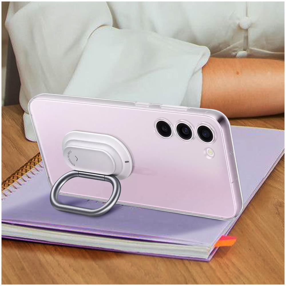 Cover Per Samsung Galaxy S23 Plus Originale Clear Gadget Con Anello Trasparente - Foto 2