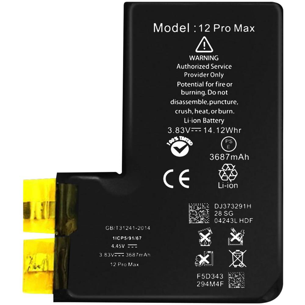 Batteria Senza Bms Compatibile Per Iphone 12 Pro Max Capacità 3687mah - Foto 1