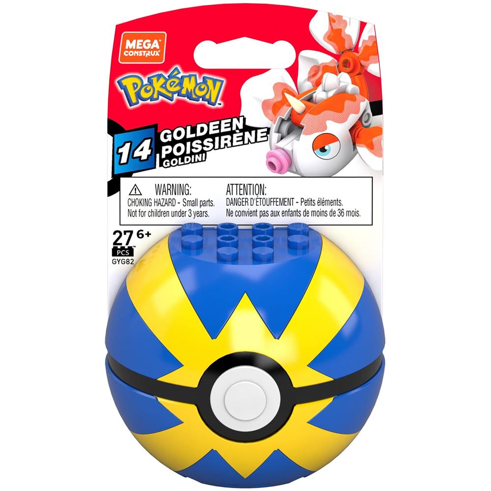 Mega Construx - Set Da Costruzione Poke Ball Dorato Mega Construx Pokemon Gyg82