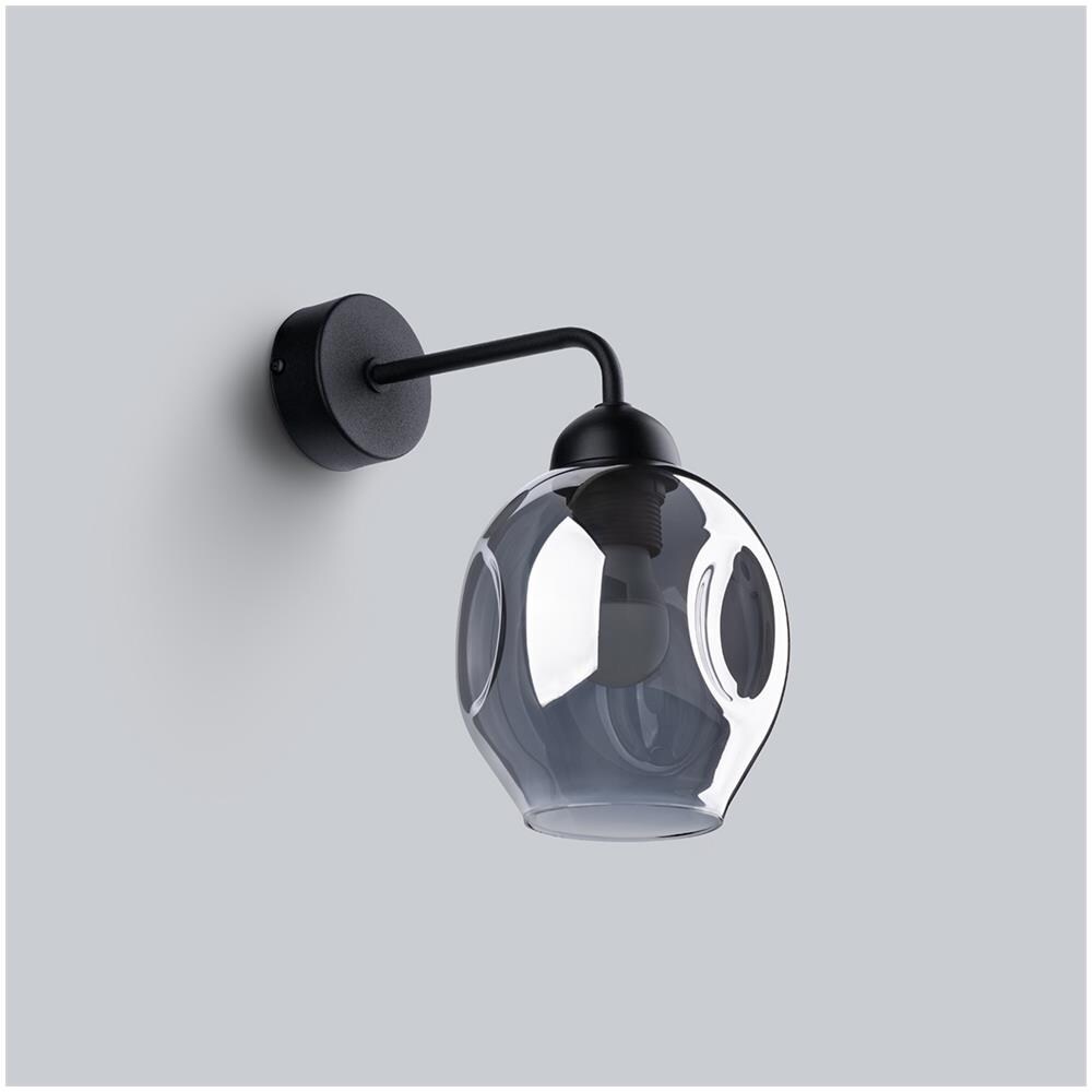 Lampada Da Parete Fillan 1 Nero Sl. 1143 - Moderno Lampade Da Parete Nero 29x25x15 Cm - Foto 2