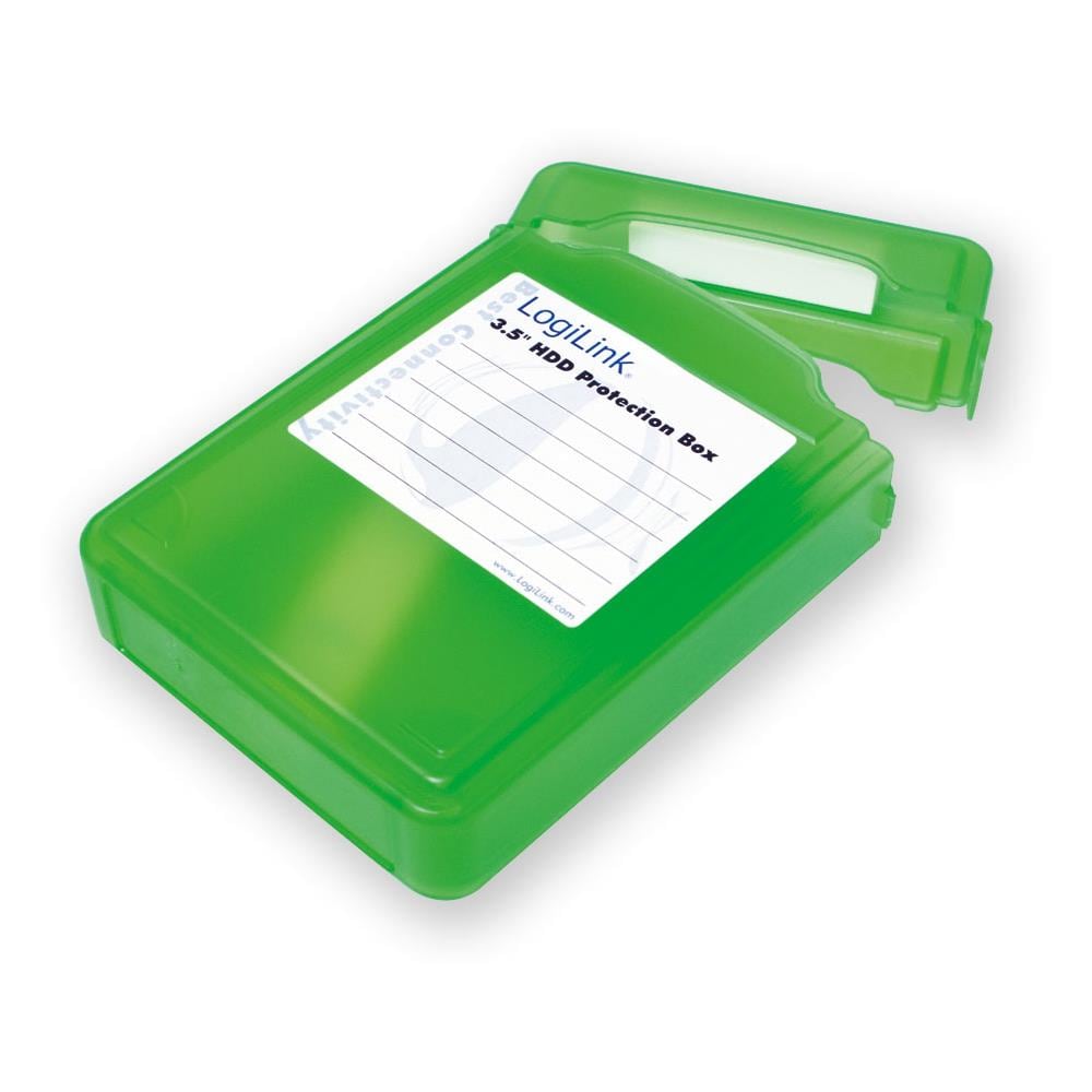 ICA-HD 35GR - Scatola di Protezione per 1 HDD 3,5'' Verde Trasparente - Foto 1