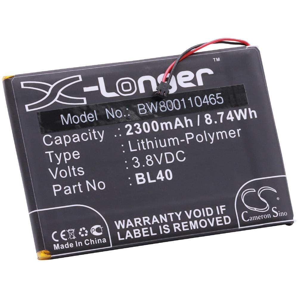 Li-polymer Batteria 2300mah (3.8v) Per Cellulari E Smartphone Motorola Moto E Xt1019, Xt830, Xt830c Sostituisce El40, Snn5944a. - Foto 2