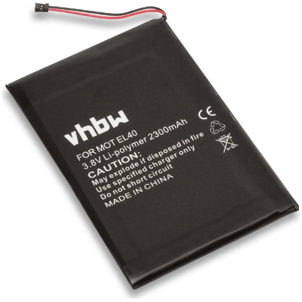 Li-polymer Batteria 2300mah (3.8v) Per Cellulari E Smartphone Motorola Moto E Xt1019, Xt830, Xt830c Sostituisce El40, Snn5944a. - Foto 1