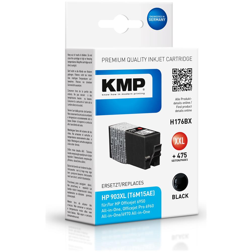 H176BX ink cartridge black compatible mit HP T6M15AE 903XXL - Foto 1