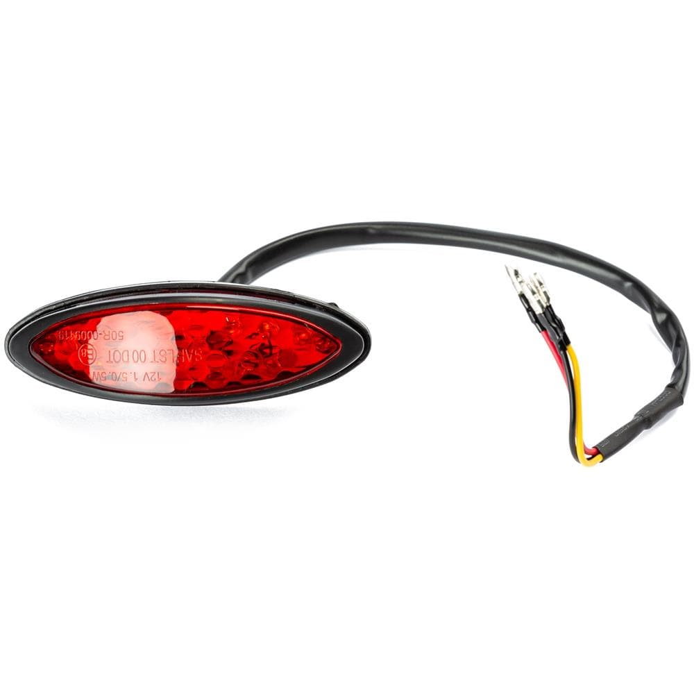 Fanale Faro Posteriore Moto Universale Omologato Luce Stop Targa Led Rosso - Foto 1