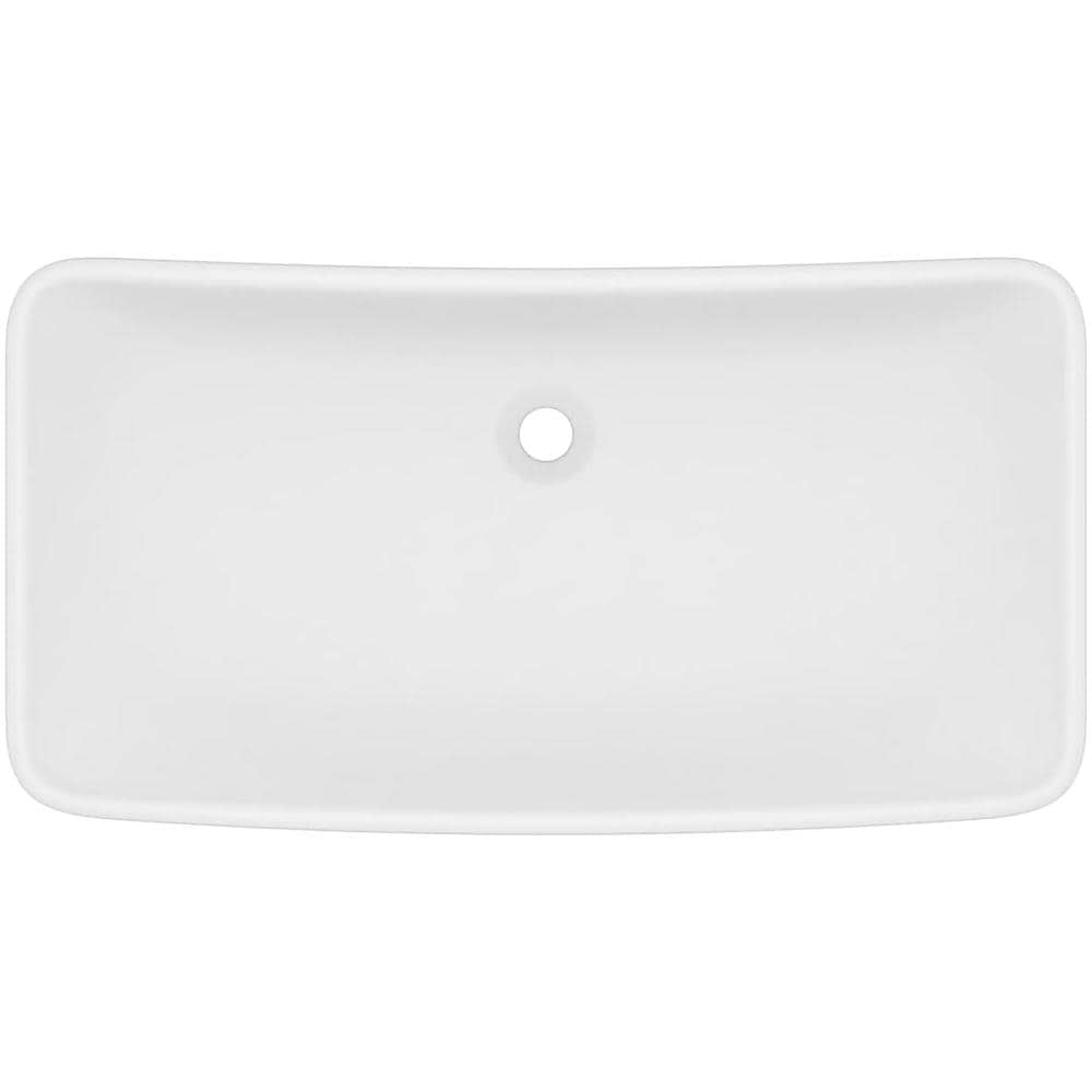 Lavandino Luxury Rettangolare Bianco Opaco 71x38cm Ceramica - Foto 2