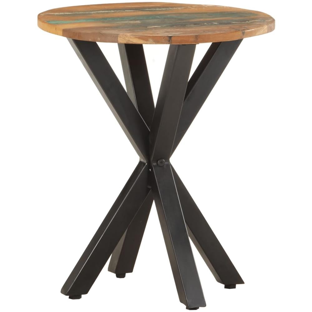 Tavolino Di Servizio 48x48x56 Cm In Legno Massello Di Recupero - Foto 1