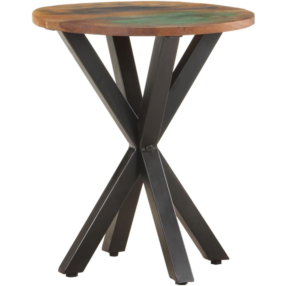 Tavolino Di Servizio 48x48x56 Cm In Legno Massello Di Recupero - Foto 10