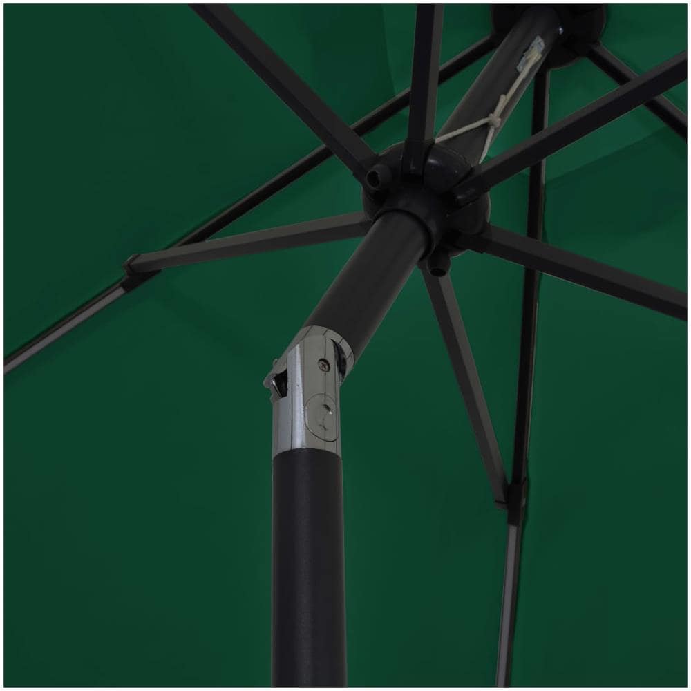 Ombrellone con Luci a LED e Palo Alluminio 300 cm Verde - Foto 3