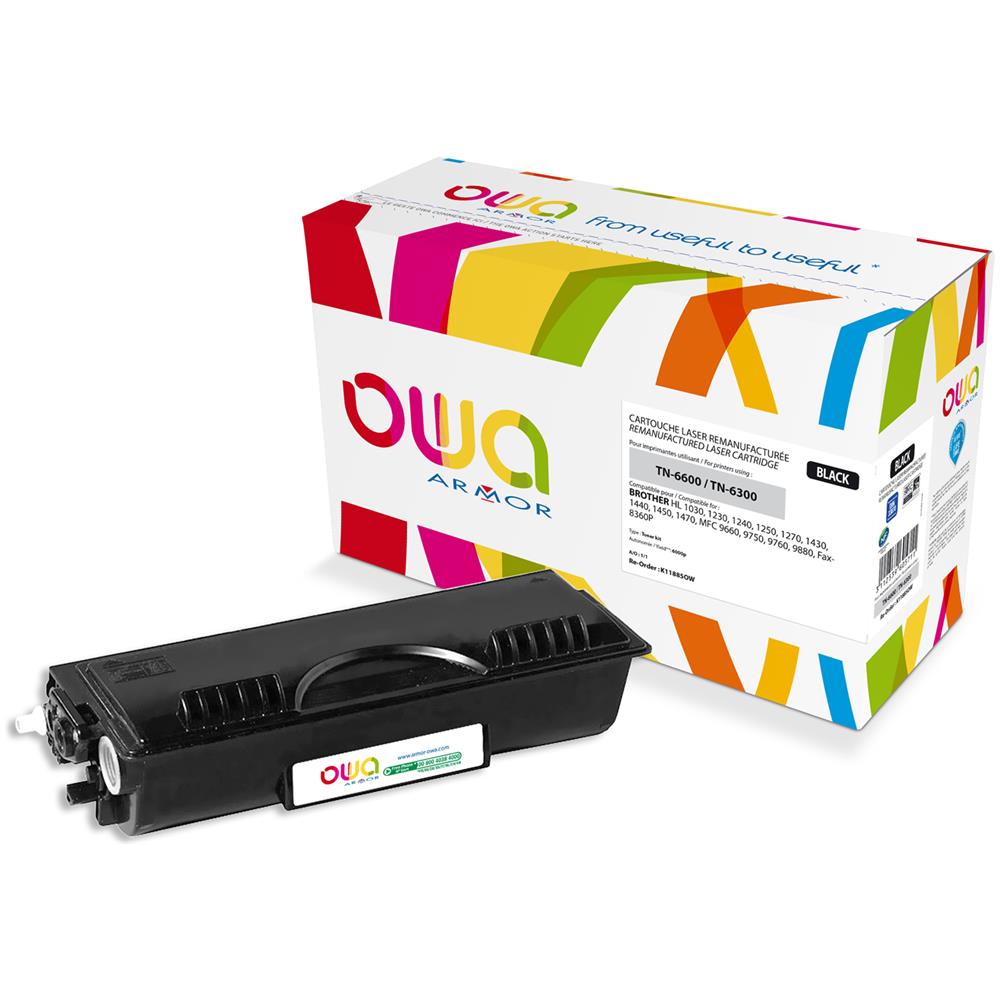 K11885OW, Nero, Laser, Brother, FAX-8350P, Scatola - Foto 3