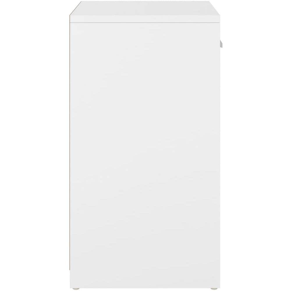 Panca Porta Scarpe Bianca Rovere Sonoma 94,5x31x57 Multistrato - Foto 2