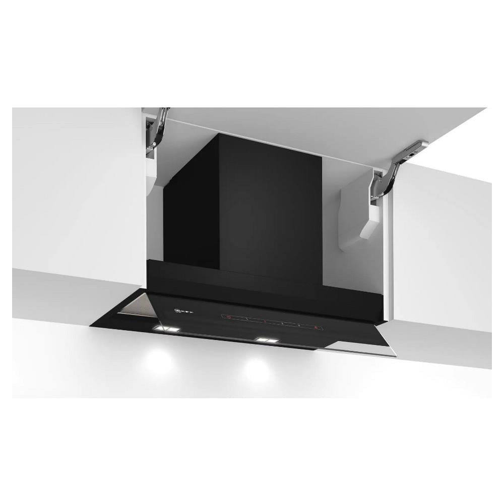 Cappa a scomparsa da 60 cm a Espulsione o Ricircolo Colore Nero - Foto 1