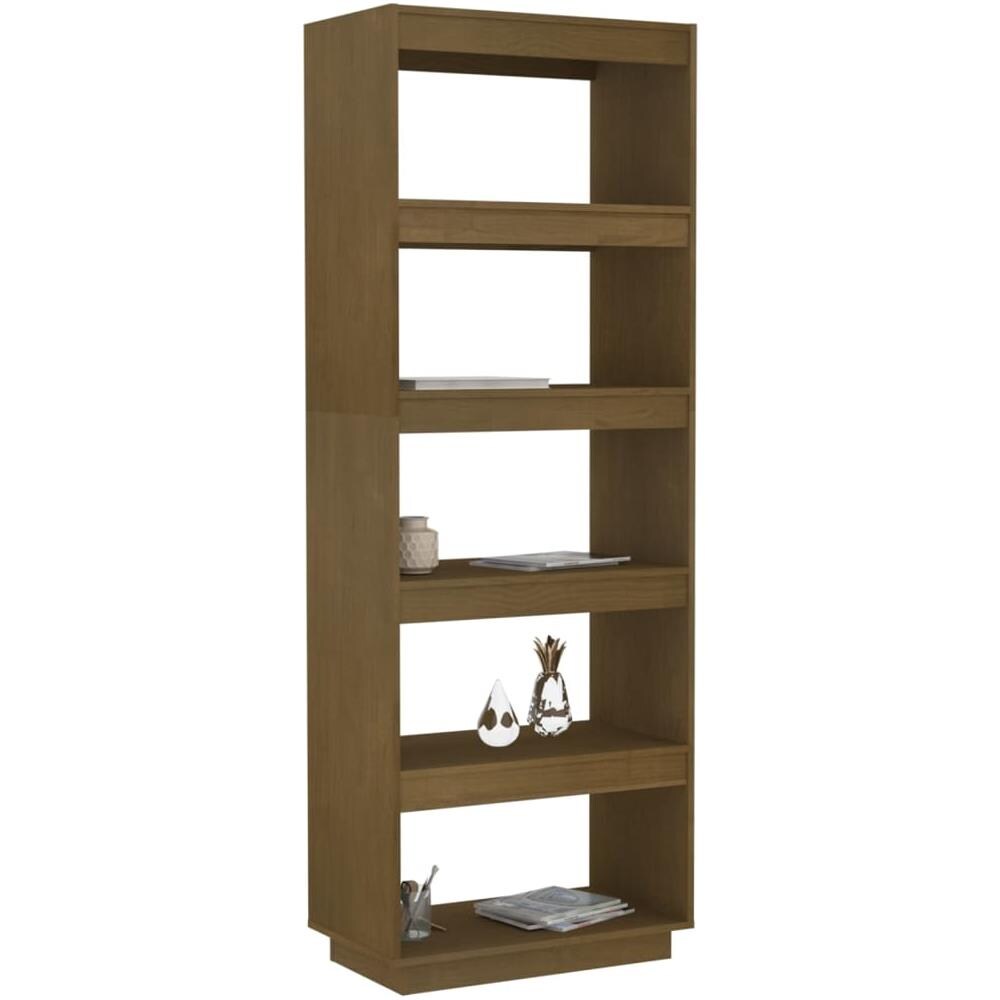 Libreria / divisorio Marrone Miele 60x35x167 Cm In Legno Di Pino - Foto 1
