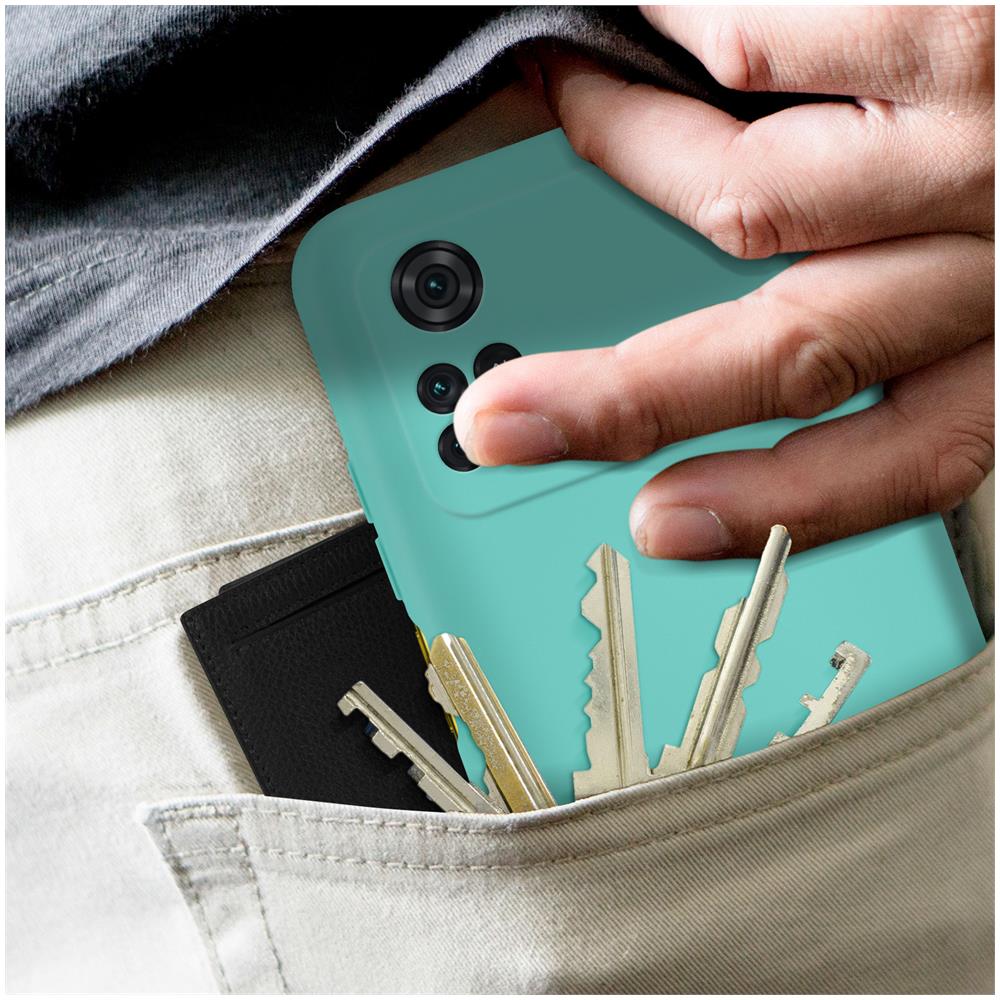 Cover Xiaomi Poco M4 Pro 4g Silicone Semi-rigido Soft-touch Turchese - Foto 2