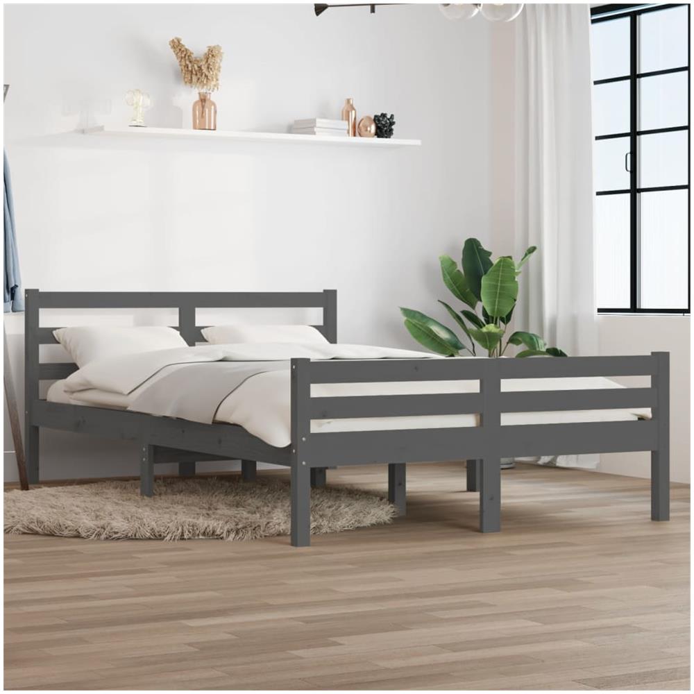 Giroletto Grigio in Legno Massello 150x200 cm King Size - Foto 1