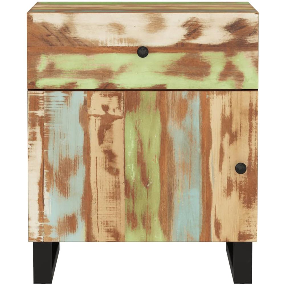 Comodino 50x33x60cm Legno Massello Recupero E Legno Multistrato - Foto 2