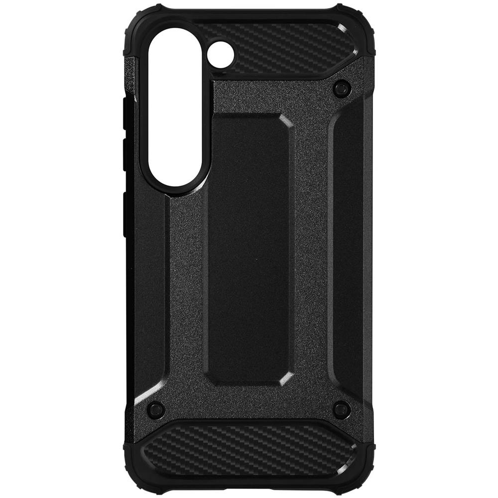 Cover Samsung Galaxy S23 Ibrida Anti-caduta Design Rilievo Defender Ii Nera - Foto 1