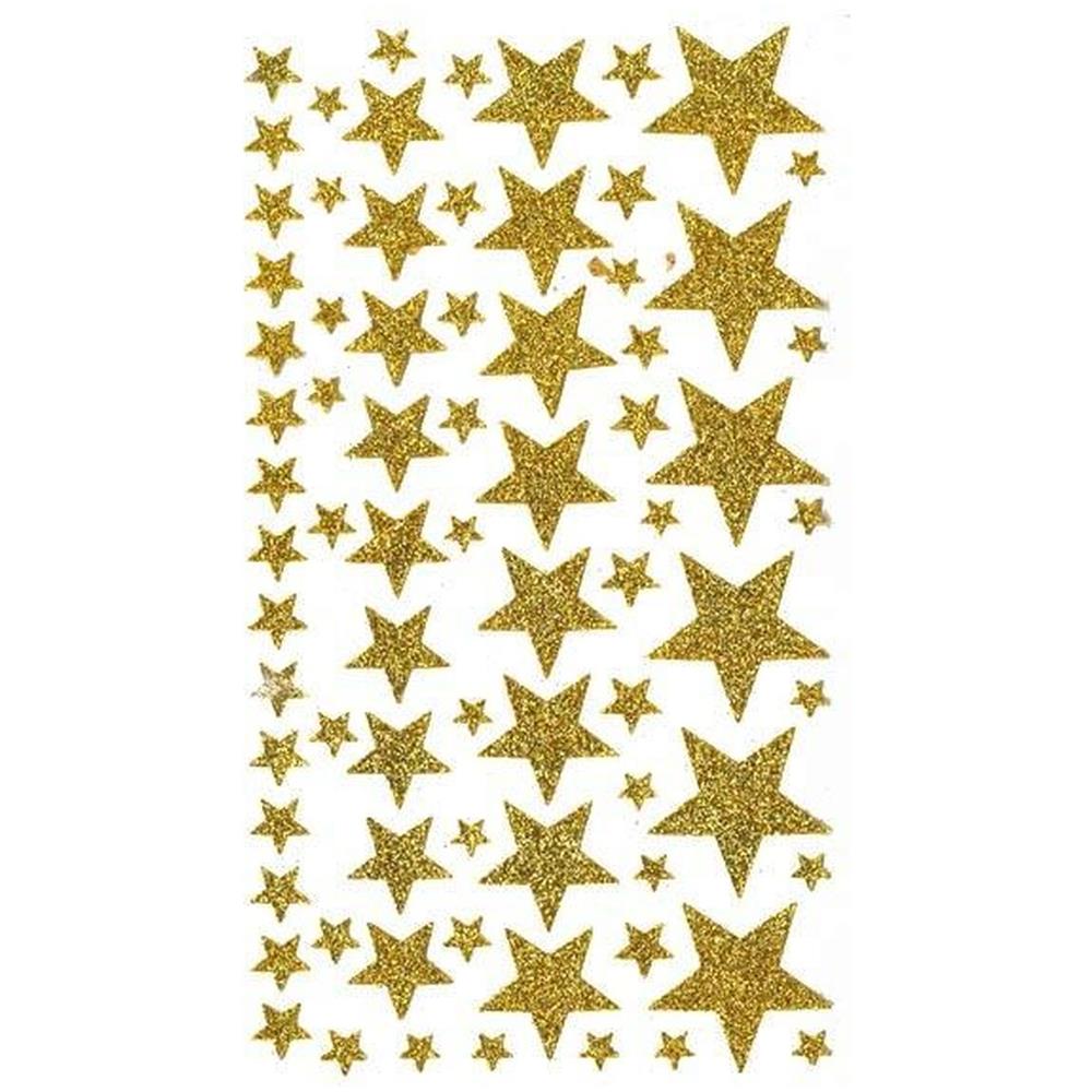 375 Adesivi Stelle Dorate Con Glitter - Foto 1