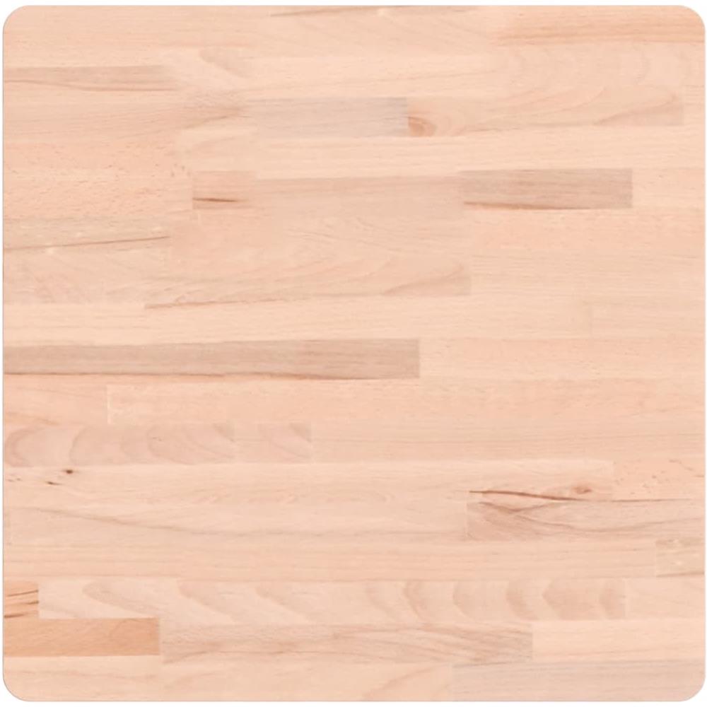 Piano Per Tavolo 50x50x2,5 Cm Quadrato Legno Massello Di Faggio - Foto 2