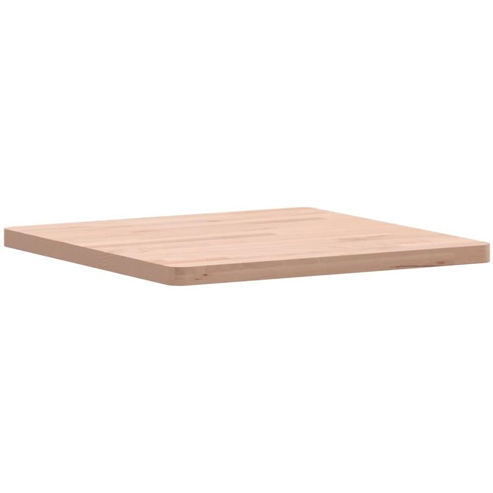 Piano Per Tavolo 50x50x2,5 Cm Quadrato Legno Massello Di Faggio - Foto 3