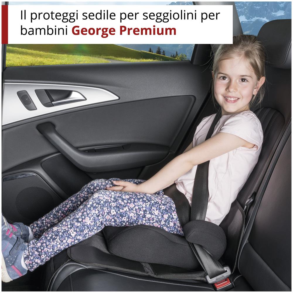 Cuscino Per Seggiolino George Premium, Cuscinetto Protettivo Per Bambini Nero - Foto 2