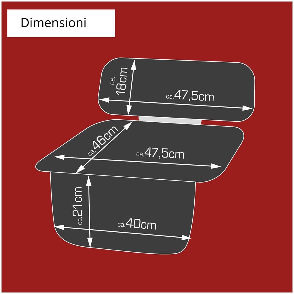 Cuscino Per Seggiolino George Premium, Cuscinetto Protettivo Per Bambini Nero - Foto 6