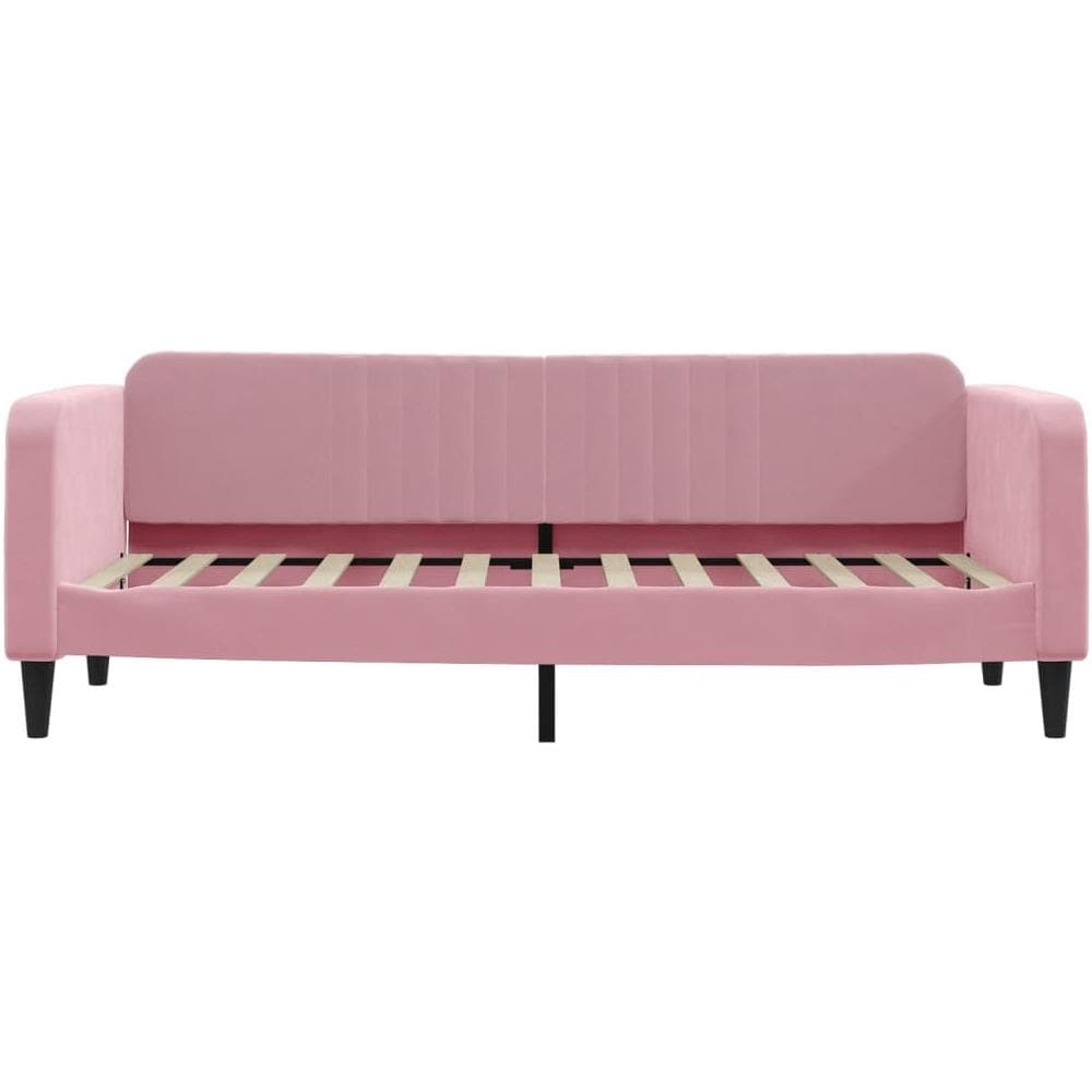 Letto Da Giorno Rosa 80x200 Cm In Velluto - Foto 2