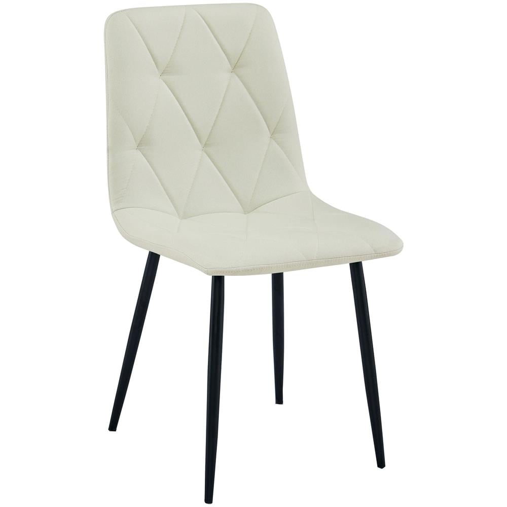 Sedia imbottita TYRA - Elegante beige per soggiorno x3 - Foto 2