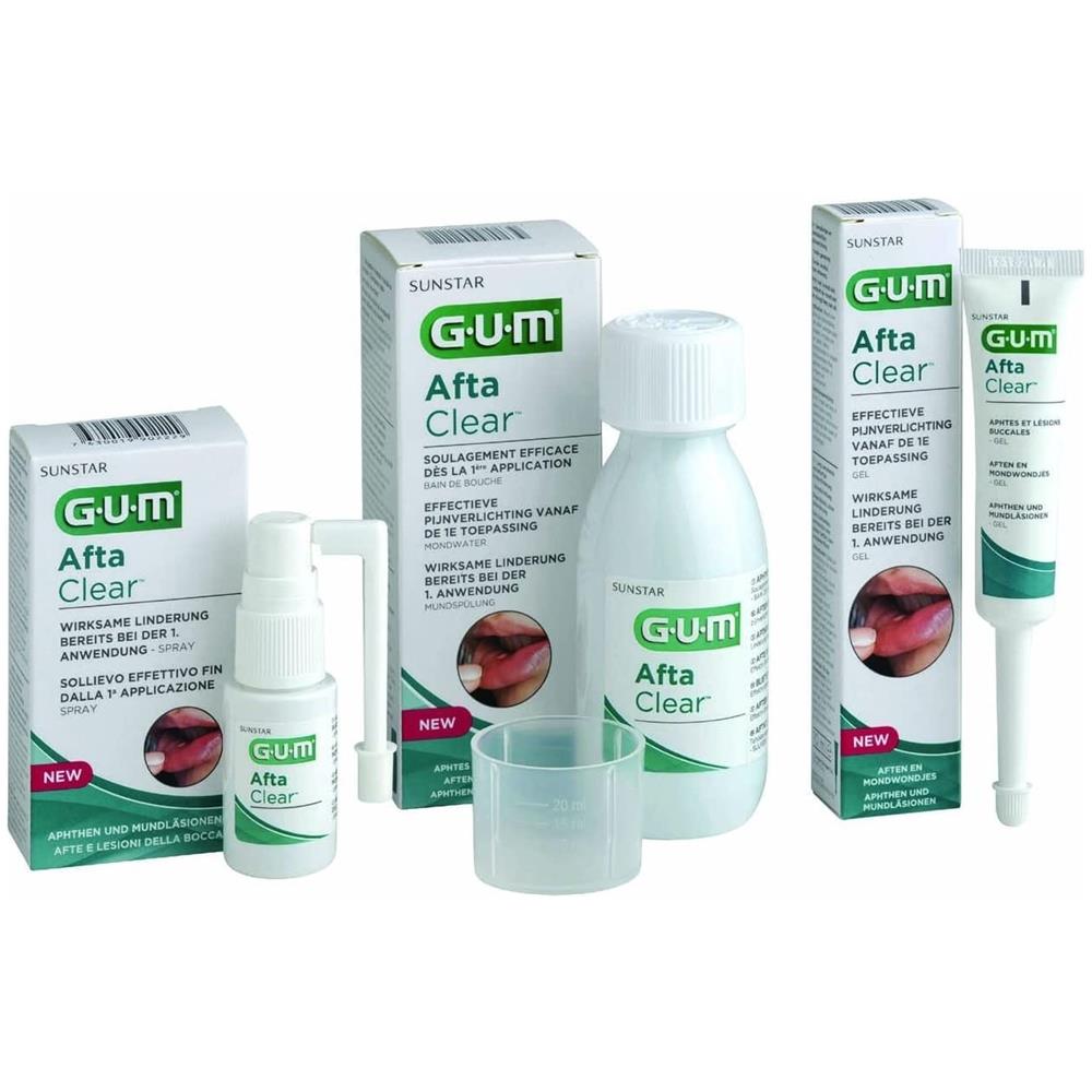 Gum Aftaclear Rinse 120 ml Collutorio - Foto 1