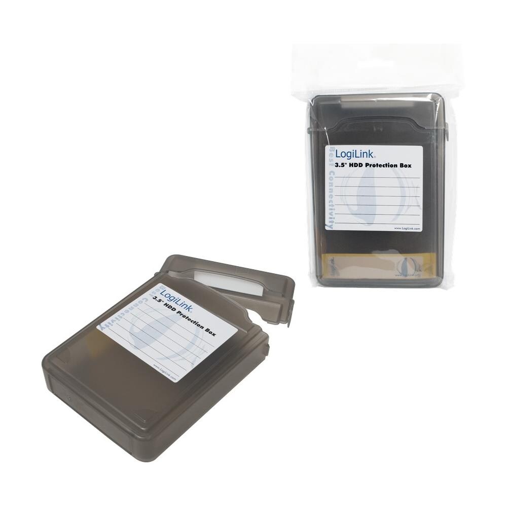 ICA-HD 35BK - Scatola di Protezione per 1 HDD 3,5'' Nero Trasparente - Foto 4