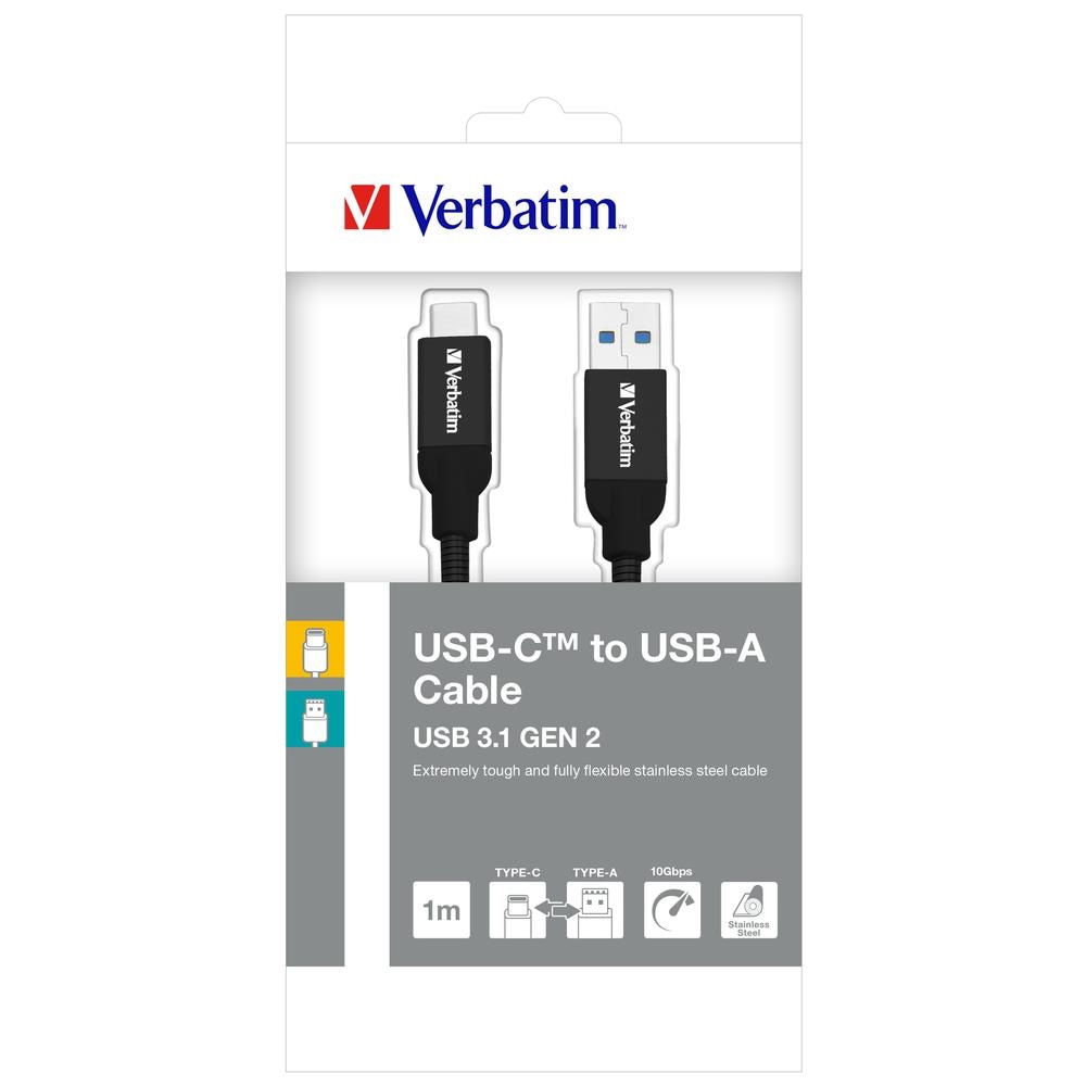 48871 Cavo USB 1 m USB A USB C Maschio Nero - Foto 2