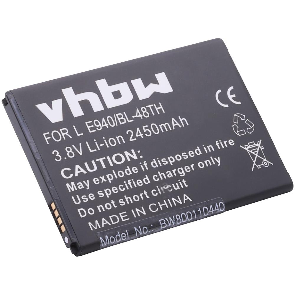 Li-ion Batteria 2450mah (3.8v) Per Cellulari E Smartphone Lg Optimus G Pro Sostituisce Bl-48th, Eac62058511, Eac62058511 Lll. - Foto 1