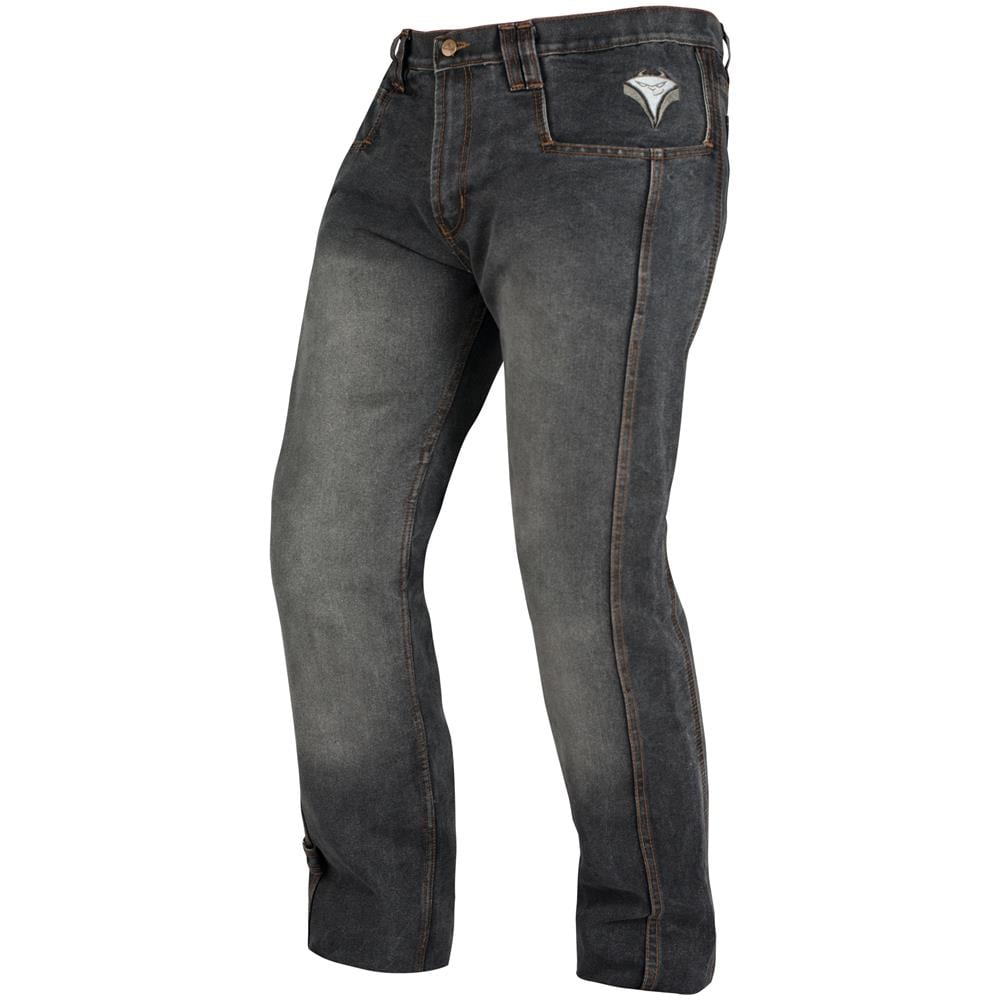 Jeans Pantaloni Moto Scooter Protezioni Ce Omologate Rinforzo Fianchi Nero 40 - Foto 2