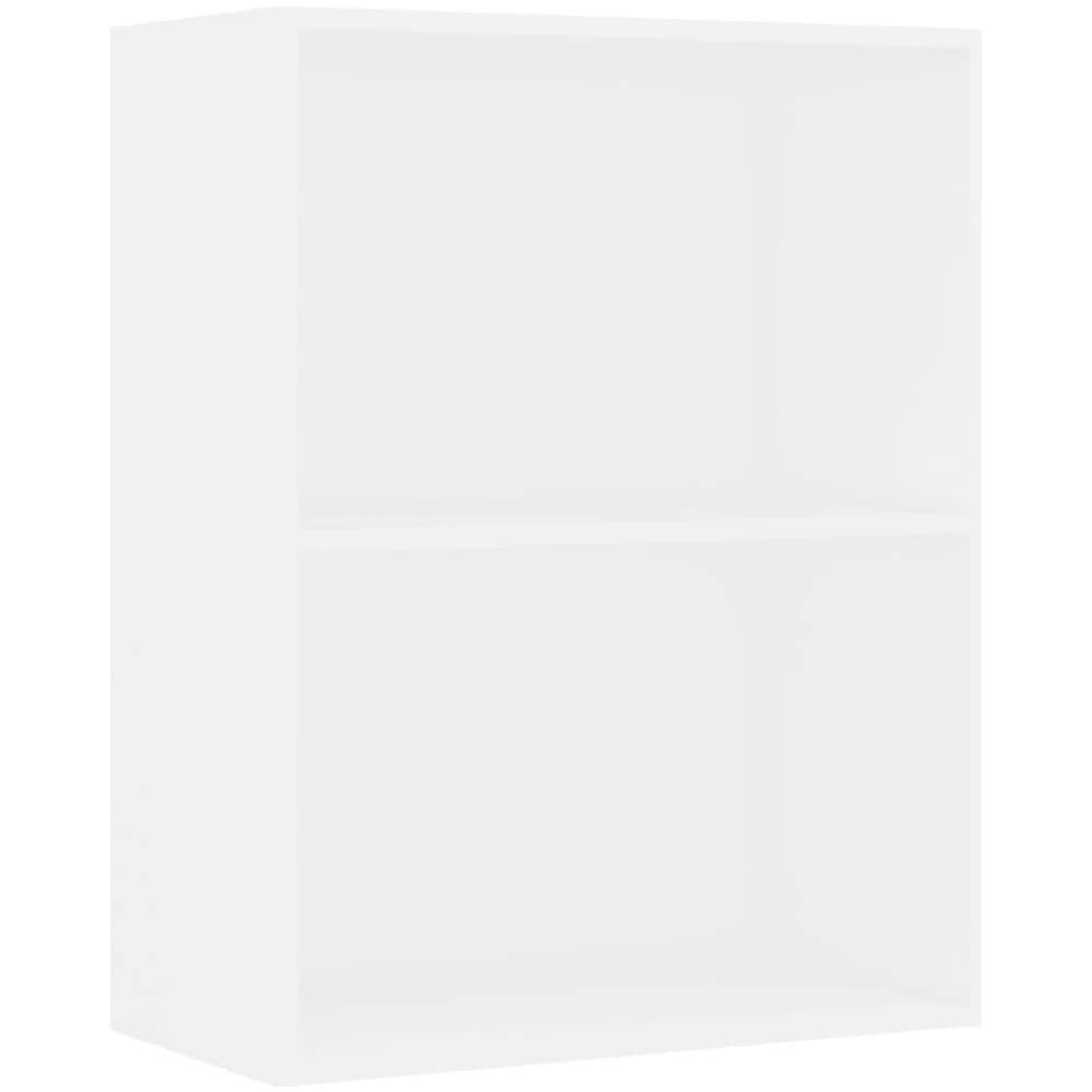 Libreria A 2 Ripiani Bianca 60x30x76,5 Cm In Truciolato - Foto 2
